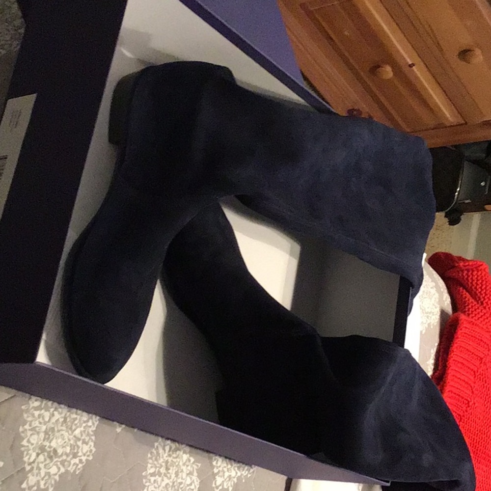 Stuart Weitzman Lowland over the knee boot - navy